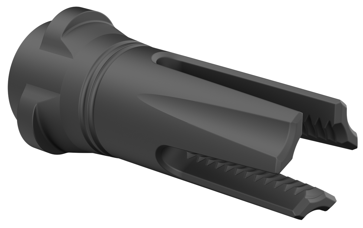Breek Arms Scorch 3-Prong Flash Hider .223/5.56mm 1/2x28 Black Nitride Steel — view 2