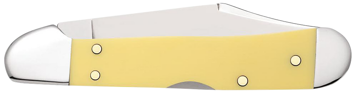 Case CopperLock Mini 2.72" Clip Point Plain Carbon Steel Yellow Synthetic Folding Knife — view 2