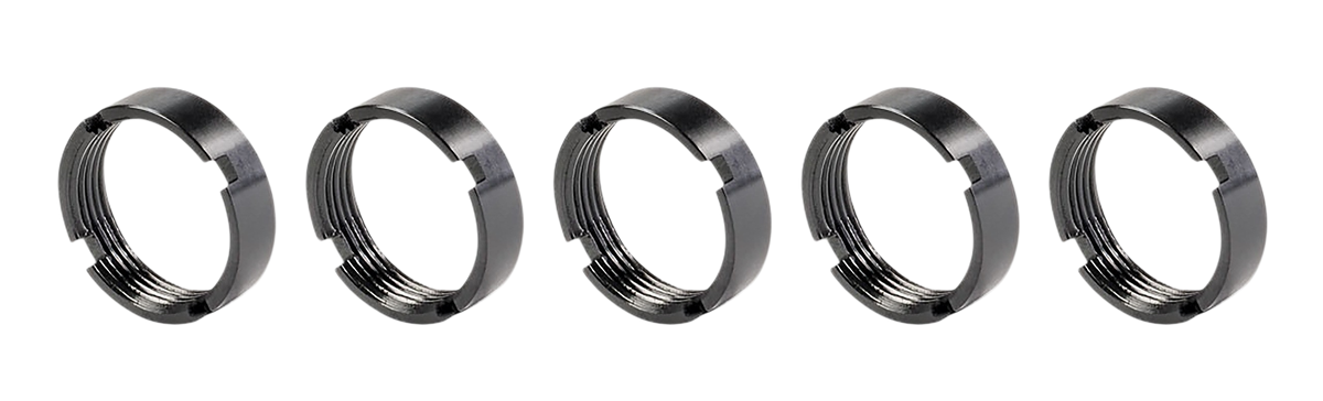 White Label Armory WLA-PAC-7004-05 AR10/AR15 Castle Nut Steel Phosphate - 5 Pack — view 2