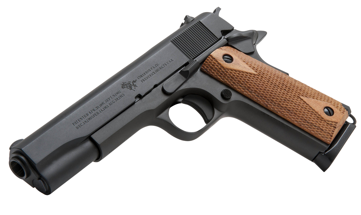 Cimarron 1911 .45 ACP 5.03" 8+1 Semi-Auto Pistol - Black Parkerized — view 2