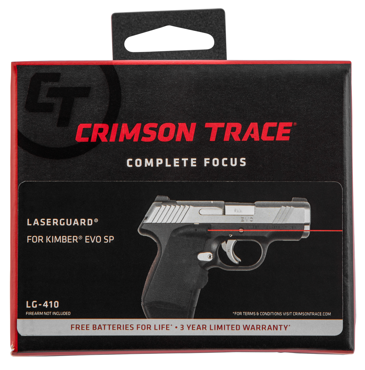 Crimson Trace LG-410 Lasergrips Red Laser Sight for Kimber EVO SP - Black Polymer — view 2
