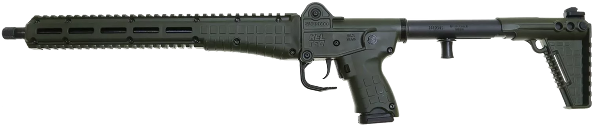 Kel-Tec SUB2000 Gen3 9mm Luger 16.15" 15+1 Semi-Auto Rifle - Green — view 2