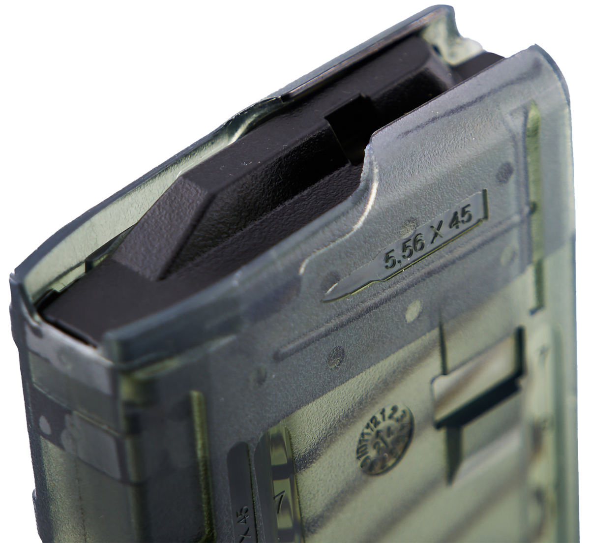 KCI USA KCIMZ066 AR-15 .223 Rem/5.56x45mm NATO 21rd Translucent Smoke Polycarbonate Magazine — view 2