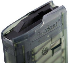 KCI USA KCIMZ066 AR-15 .223 Rem/5.56x45mm NATO 21rd Translucent Smoke Polycarbonate Magazine — view 2