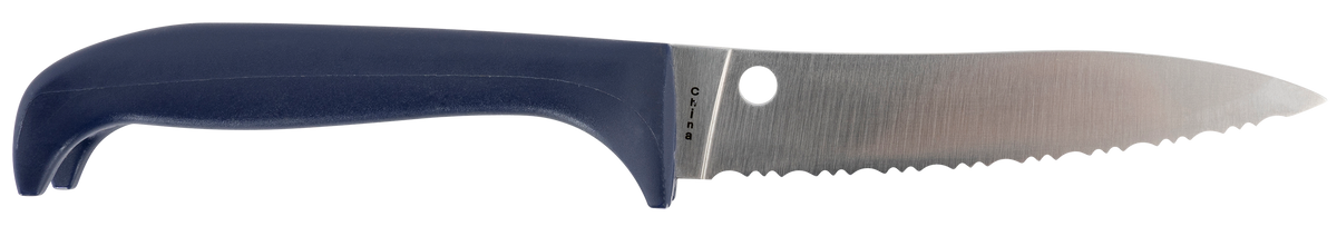 Spyderco Counter Puppy K20SPR 3.48" Serrated 7Cr17MoV Purple Plastic Fixed Blade Knife — view 2