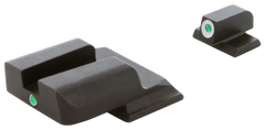 AmeriGlo SW141 i-Dot Night Sight Set for Smith & Wesson M&P Shield - Green Tritium White Outline Front / Green Tritium Rear — view 2