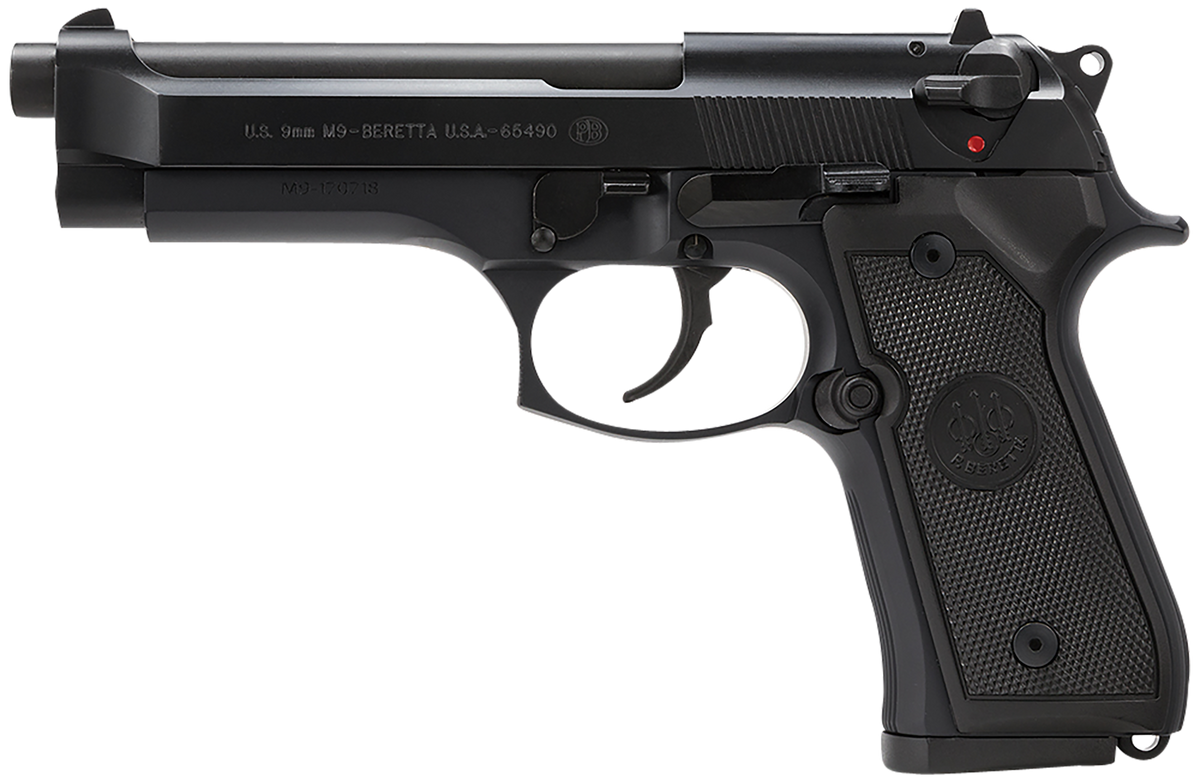 Beretta M9 9mm Luger 4.90" 10+1 DA/SA Semi-Auto Pistol - Black Bruniton — view 2