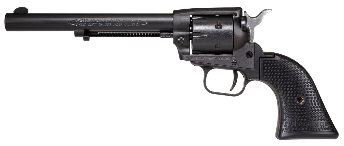 Heritage Mfg Rough Rider 22 LR 6.50" 6-Shot SAO Revolver - Steel Frame - Black Satin — view 2