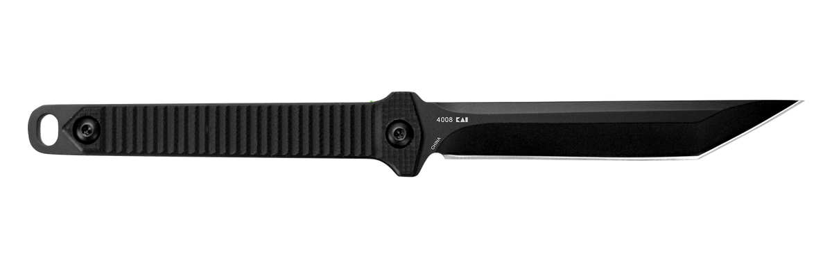 Kershaw Dune 4008X 3.80" Fixed American Tanto Plain 3Cr13MoV Black Oxide - Black GFN Neck Knife — view 2
