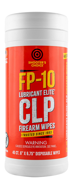 Shooters Choice FP-10 Lubricant Elite CLP Firearms Wipes 40-Count Canister — view 2