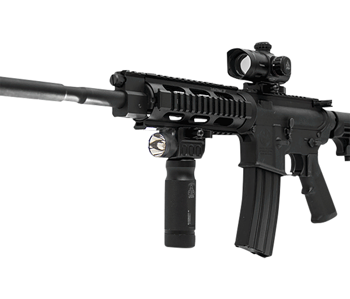 Leapers UTG MNT-EL228GPQ-A Quick Detach Grip Light 400 Lumens Matte Black Aluminum — view 2