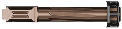 Radian Weapons Ramjet & Afterburner Combo 9mm Luger Barrel w/ Compensator for Glock 43X - Bronze — view 2