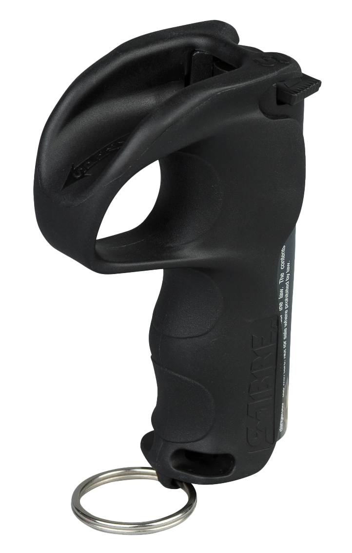Sabre Quick Grip Pepper Spray 0.54 oz 12 ft Range Black - Twist Lock w/Key Ring — view 2