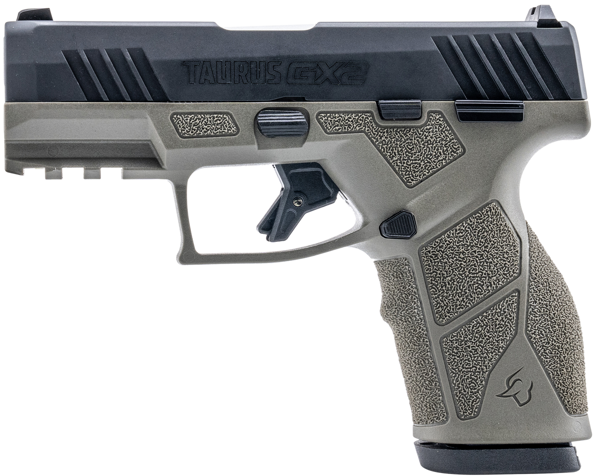 Taurus GX2 9mm Luger 3.37" 13+1 Striker-Fired Semi-Auto Pistol - OD Green/Black — view 2