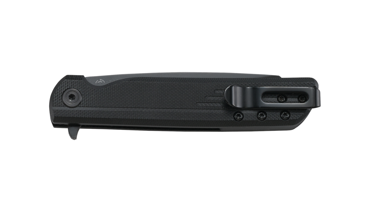 Columbia River LCK+ Blackout 3.24" Tanto Folding Knife 8Cr13MoV Black Oxide GRN Handle — view 2