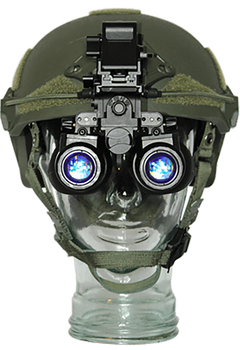 ATN PS31-HPT Dual-Tube Night Vision Goggles 1x18mm Gen 2+ White Phosphor Matte Black — view 2