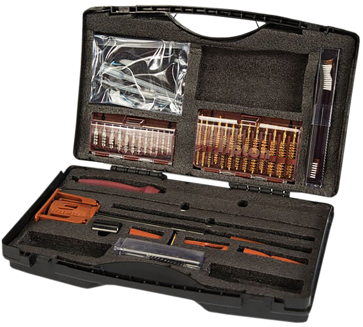 Tipton Ultra Cleaning Kit Rifle .17-.45 Cal Bronze/Nylon Plastic Case — view 2