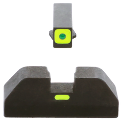 Ameriglo GL615 CAP Sight Set for Glock Gen 1-4 10mm/.45/.357 - Green Tritium LumiGreen Outline Front / LumiGreen Bar Rear — view 2