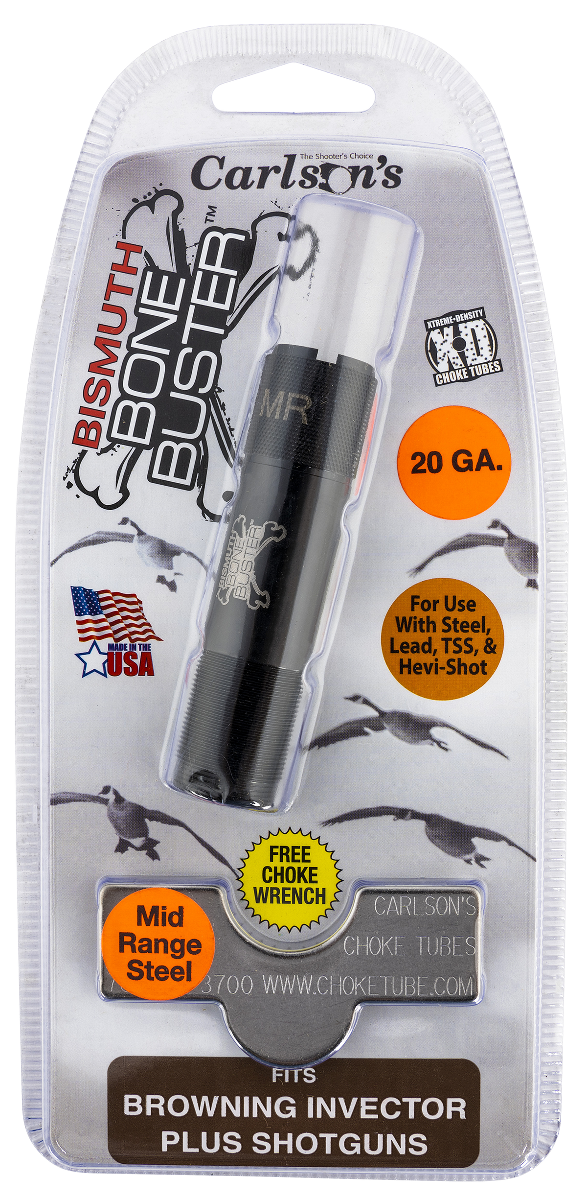 Carlsons Bismuth Bone Buster 20 Gauge Invector Plus Mid-Range Choke Tube — view 2