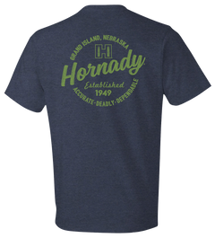 Horizon Design Hornady Logo Stamp T-Shirt Indigo Medium — view 2