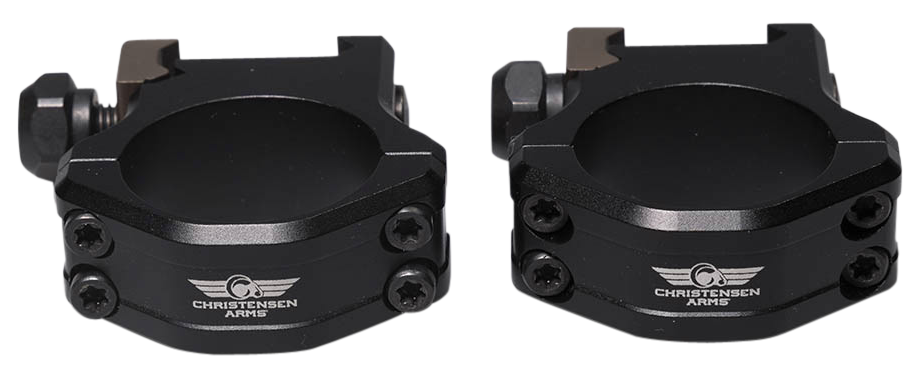 Christensen Arms Ultralight PRSR-X2 30mm Low Black Anodized Scope Rings — view 2