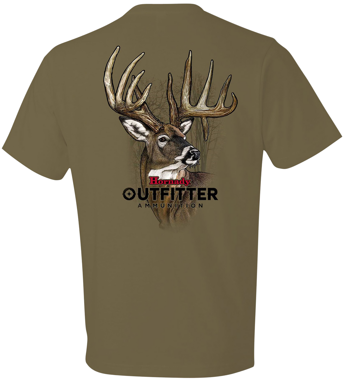 Horizon Design Hornady Big Buck T-Shirt Coyote Brown Cotton Short Sleeve XL — view 2