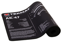 TekMat AK-47 Cleaning Mat 12"x36" Rubber Black/White with Parts Diagram — view 2