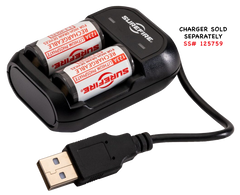 Surefire SFLFP123 123A 3.2V 450 mAh LiFePO4 Battery 2-Pack — view 2