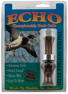 MO Tactical Products Echo 77750 Timber Double Reed Mallard Duck Call - Smoke Gray Polycarbonate — view 2