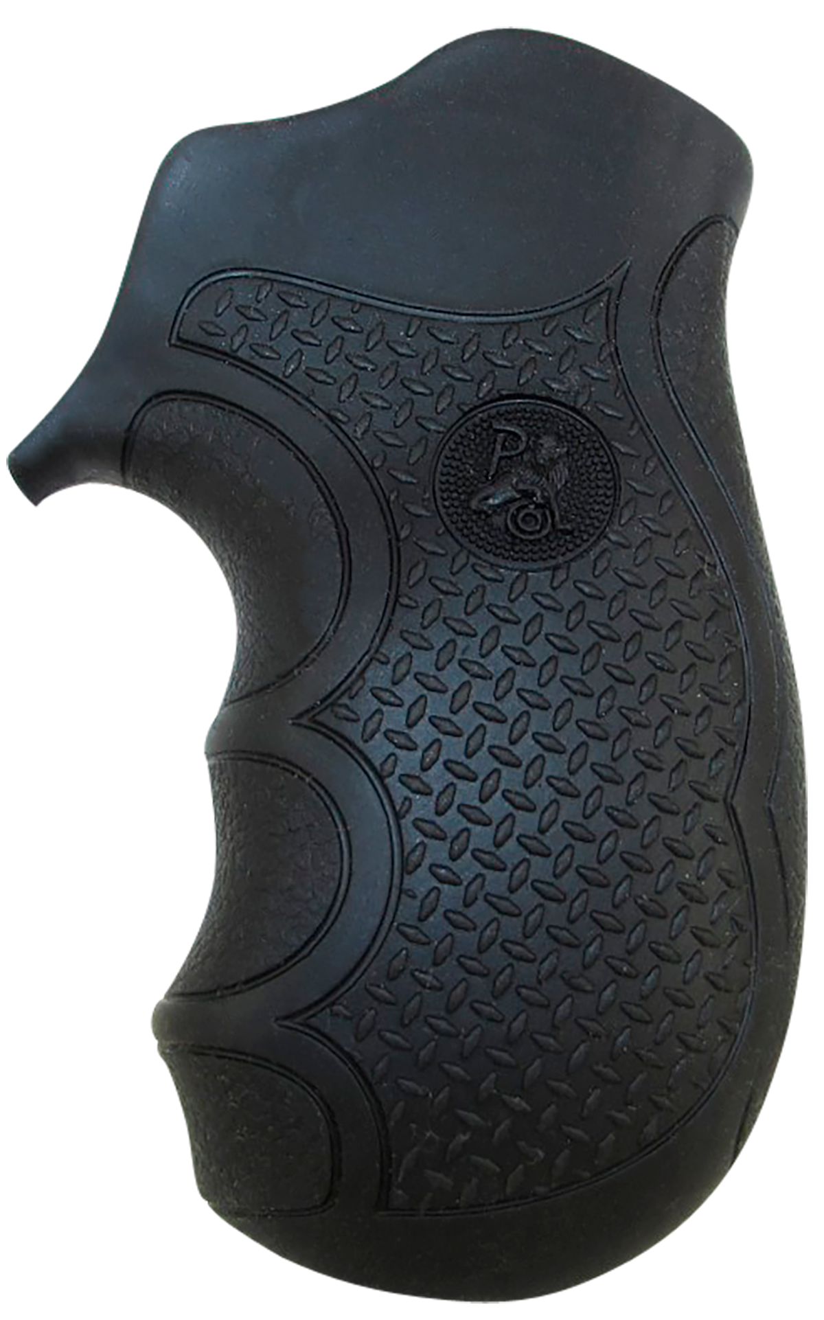 Pachmayr Diamond Pro Grip Diamond Checkering Black Rubber w/ Finger Grooves for Ruger LCR — view 2