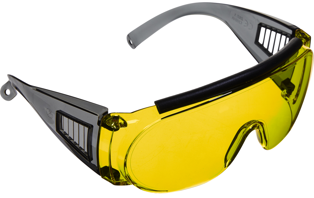 Allen 2170 Fit Over Shooting Glasses Yellow Lens Gray Frame — view 2