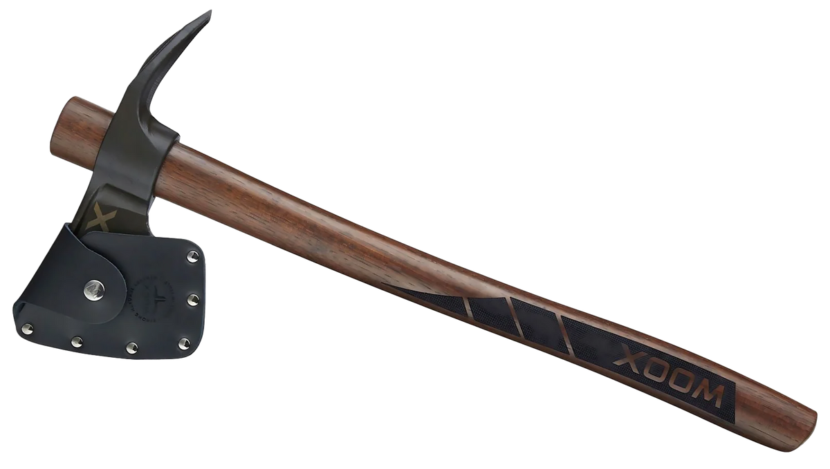 WOOX Solo 8.5" Convex Carbon Steel Blade Brown/Black Appalachian Hickory Handle 19" OAL Camping Axe — view 2