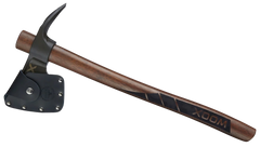 WOOX Solo 8.5" Convex Carbon Steel Blade Brown/Black Appalachian Hickory Handle 19" OAL Camping Axe — view 2