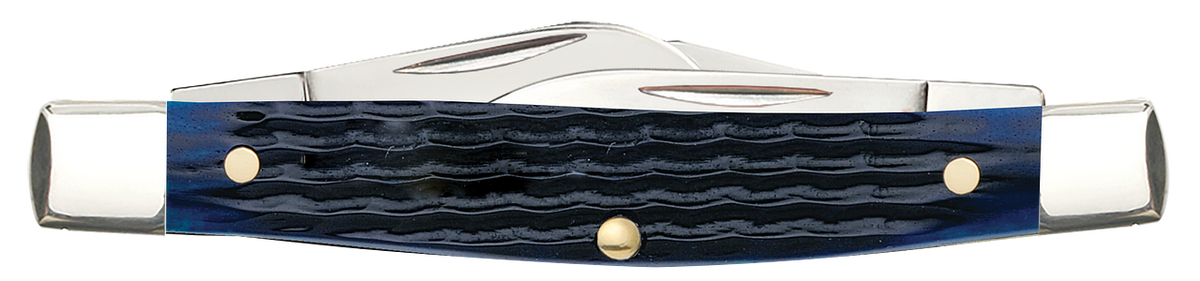 Case 02806 Stockman Medium 2.42"/1.58"/1.57" 3-Blade Folding Pocket Knife - Blue Bone — view 2
