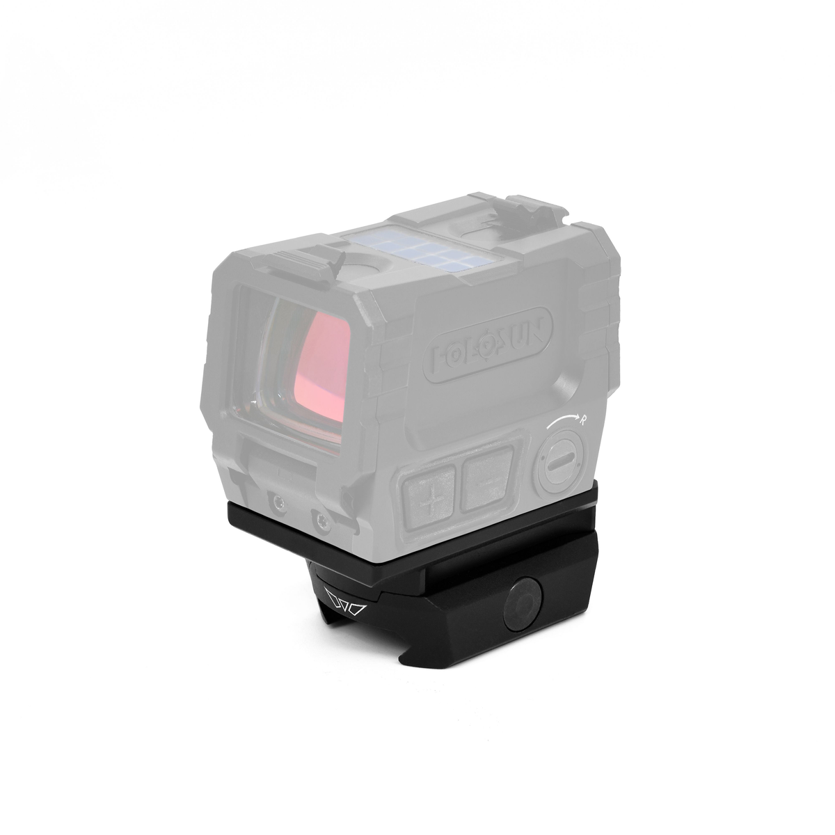 Warne 6104M Red-Dot Riser for Holosun AEMS Black Anodized — view 2