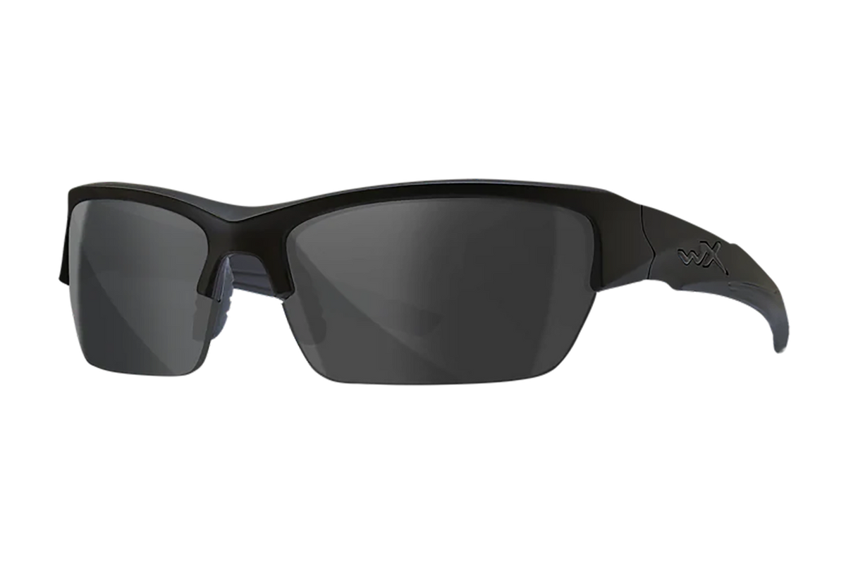 Wiley X Valor Smoke Gray Lens Matte Black Frame Safety Glasses — view 2