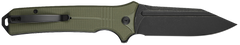Civivi Knives Neurohaptic 3.74" Folding Clip Point Plain Nitro-V - Black Stonewashed Blade, OD Green G10 Handle — view 2