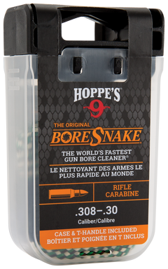 Hoppes BoreSnake Den .30/.308 Caliber Rifle Bore Cleaner - Bronze Bristle — view 2