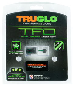 TruGlo TFO TG131NTI Green Tritium/Fiber Optic Night Sight Set 1911 Government Novak .260/.450 — view 2