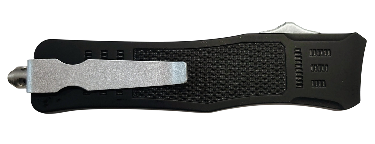 Xcaliber Knife Company 9mm Medium 3.25" OTF Drop Point 440C SS Blade - 4.64" Steel Handle — view 2
