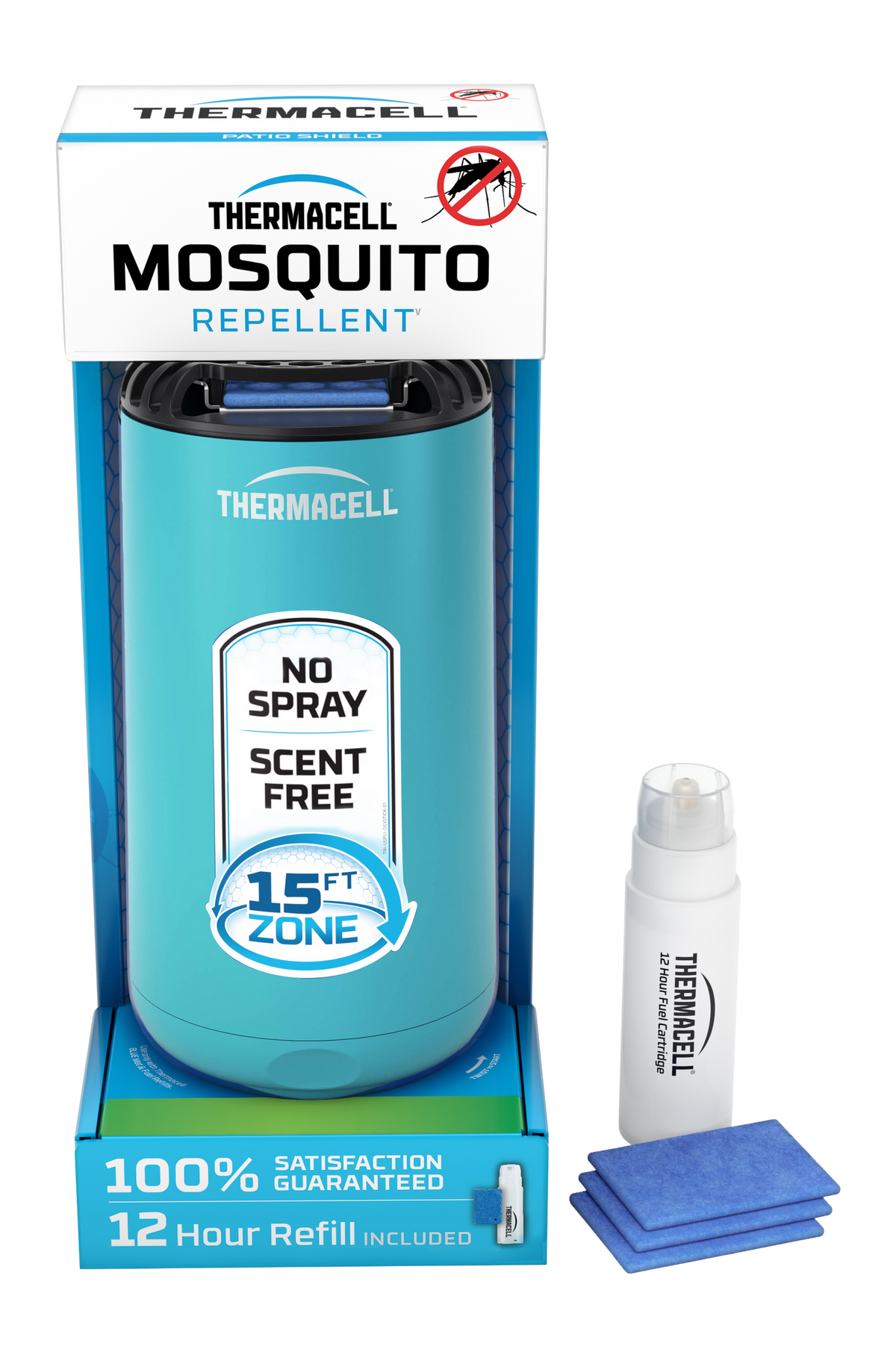 Thermacell Patio Shield Mosquito Repeller Glacial Blue 15 ft 12-Hr Fuel Powered — view 2