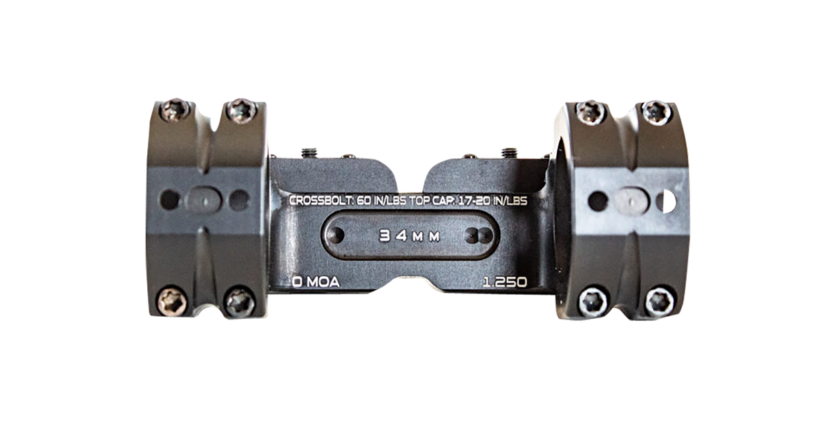 MasterPiece Arms MPA BA Bolt Action Mount 30mm 1.125" Height 0 MOA Black — view 2