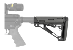 Hogue 15540 OverMolded Collapsible Buttstock AR-15/M16 Mil-Spec Slate Grey — view 2