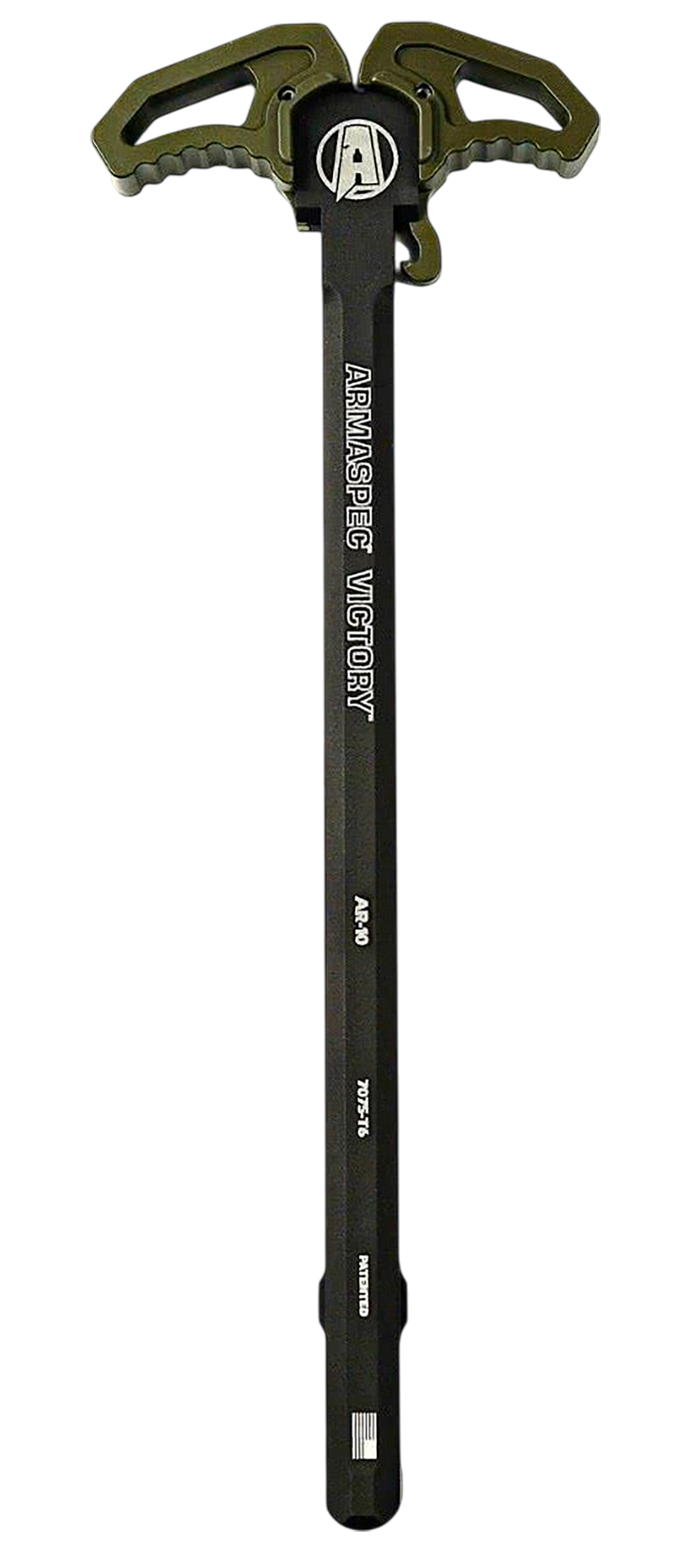 Armaspec Victory Charging Handle AR-10 OD Green Aluminum Ambidextrous — view 2