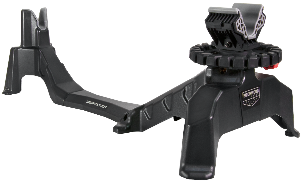 Birchwood Casey Foxtrot Shooting Rest - Black/Red Accents - Adjustable Elevation, For Rifles & Pistols — view 2