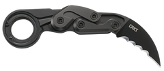 Columbia River CRKT 4040V Provoke 2.41" Folding Hawkbill Veff Serrated Black TiCN D2 Steel Black Aluminum Knife — view 2