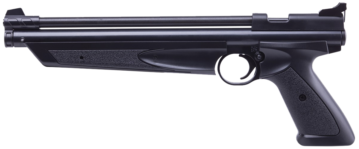 Crosman P1377 American Classic .177 1rd Bolt Action Pump Air Pistol - Black Polymer Grips — view 2