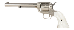 Heritage Mfg Rough Rider 22 LR 6.50" 6-Shot SAO Revolver - Nickel/White Pearl — view 2
