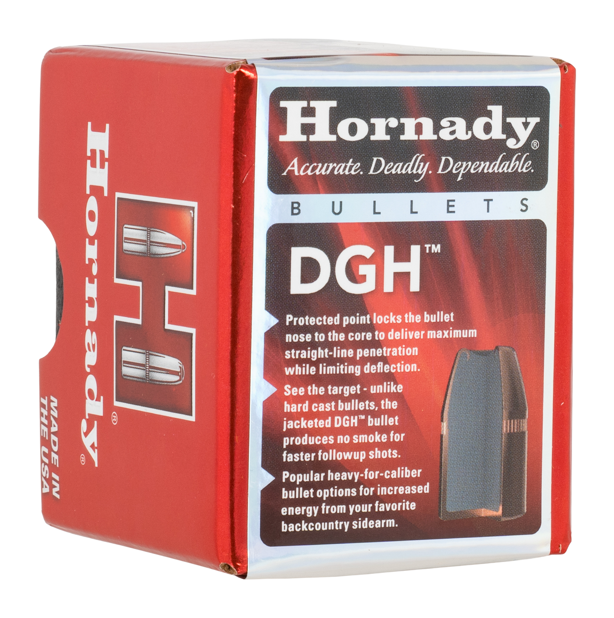 Hornady DGH 38 Cal .357 165gr Jacketed Handgun Reloading Bullets - 50/Box — view 2