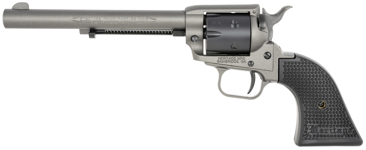 Heritage Mfg Rough Rider 22 LR 6.50" 6-Shot SAO Revolver - Tungsten Gray Cerakote — view 2
